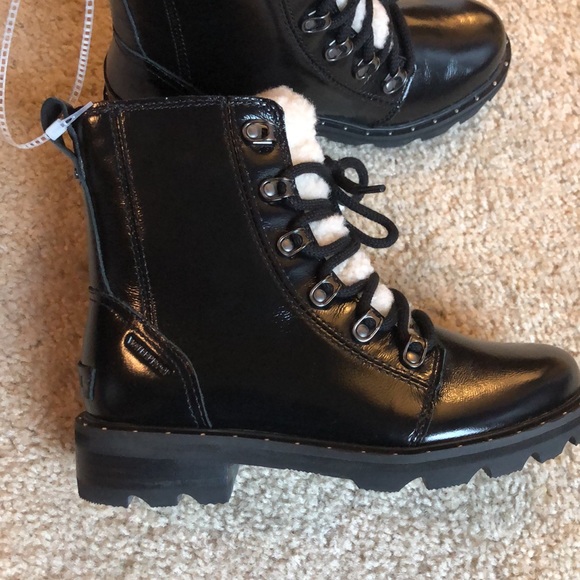 Sorel Lennox Lace Cozy Waterproof Black Boot 6.5 - Picture 3 of 10
